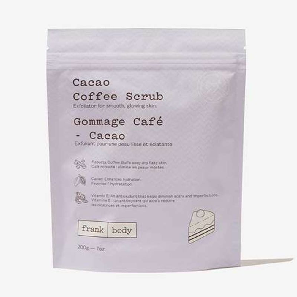 FRANK BODY Cacao Coffee Scrub FULL SZ. 200g/7.05oz.